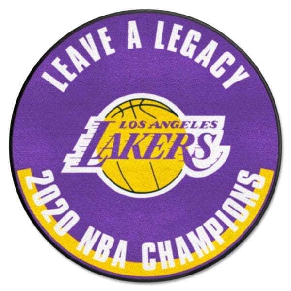 Los Angeles Lakers 2020 NBA Champions Basketball Rug 27in. Diameter 27039 1 scaled