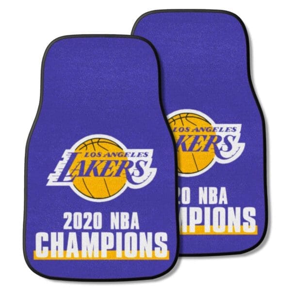 Los Angeles Lakers 2020 NBA Champions Front Carpet Car Mat Set 2 Pieces 27040 1 scaled
