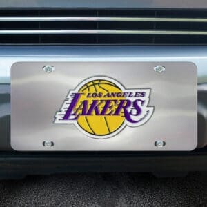 Los Angeles Lakers 3D Stainless Steel License Plate-28629