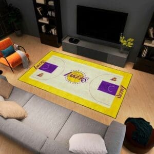 Los Angeles Lakers 6 ft. x 10 ft. Plush Area Rug-34442