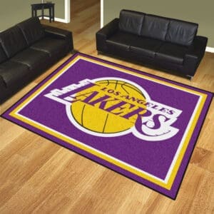 Los Angeles Lakers 8ft. x 10 ft. Plush Area Rug-17455