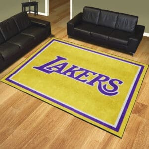 Los Angeles Lakers 8ft. x 10 ft. Plush Area Rug-36984