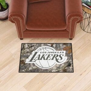 Los Angeles Lakers Camo Starter Mat Accent Rug - 19in. x 30in.-34392