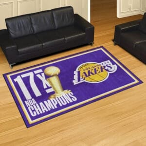 Los Angeles Lakers Dynasty 5ft. x 8ft. Plush Area Rug-35105