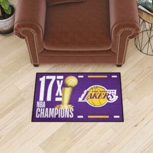 Los Angeles Lakers Dynasty Starter Mat Accent Rug - 19in. x 30in.-35107