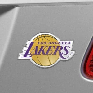 Los Angeles Lakers Heavy Duty Aluminum Embossed Color Emblem-60433