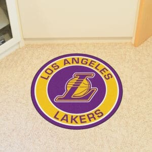 Los Angeles Lakers Roundel Rug - 27in. Diameter-18839