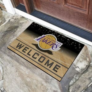 Los Angeles Lakers Rubber Door Mat - 18in. x 30in.-21953