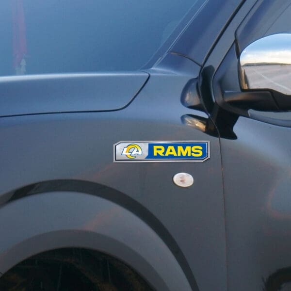 Los Angeles Rams 2 Piece Heavy Duty Aluminum Embossed Truck Emblem Set