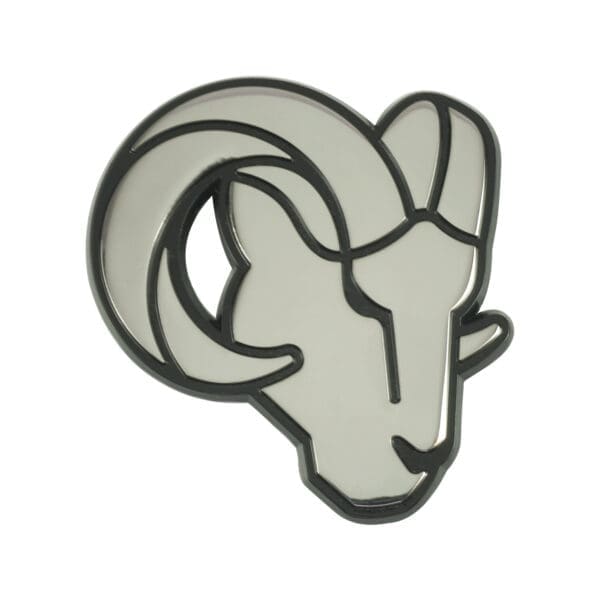 Los Angeles Rams 3D Chrome Metal Emblem 1