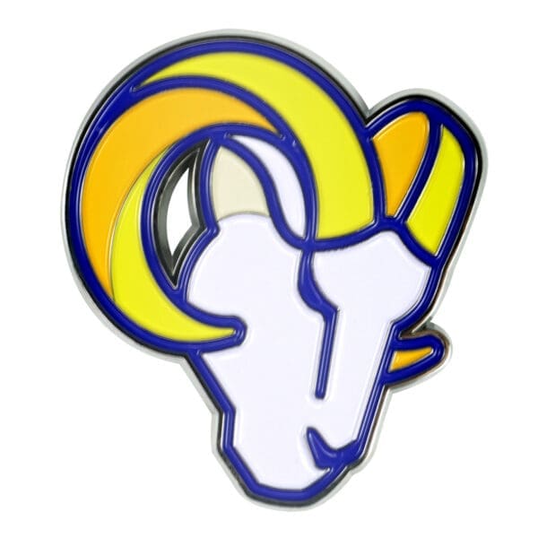 Los Angeles Rams 3D Color Metal Emblem 1