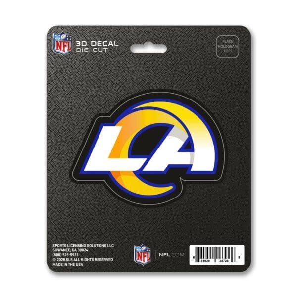 Los Angeles Rams 3D Decal Sticker 1