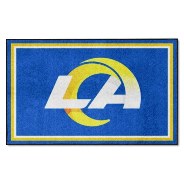 Los Angeles Rams 4ft. x 6ft. Plush Area Rug 1 1 scaled