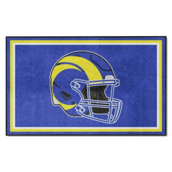 Los Angeles Rams 4ft. x 6ft. Plush Area Rug 1 scaled