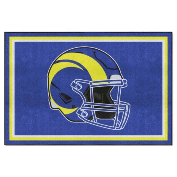 Los Angeles Rams 5ft. x 8 ft. Plush Area Rug 1 scaled