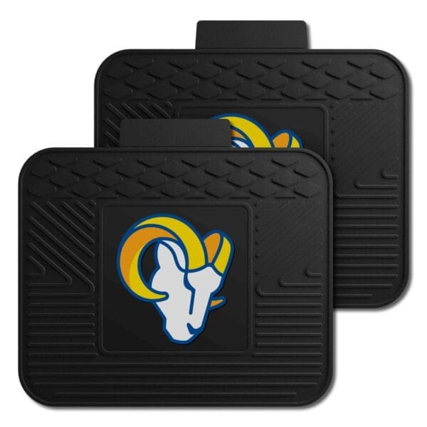 Los Angeles Rams Back Seat Car Utility Mats 2 Piece Set 1 scaled