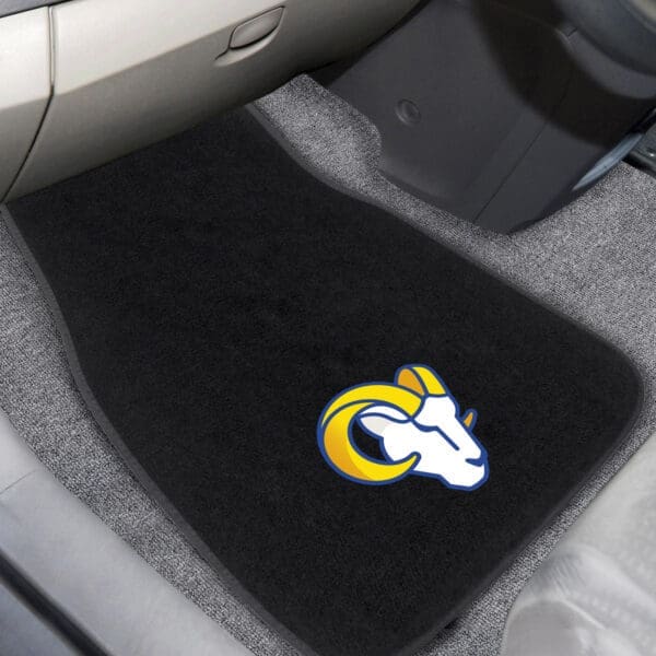 Los Angeles Rams Embroidered Car Mat Set - 2 Pieces
