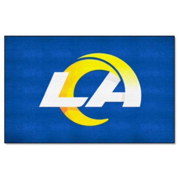 Los Angeles Rams Ulti Mat Rug 5ft. x 8ft 1 scaled