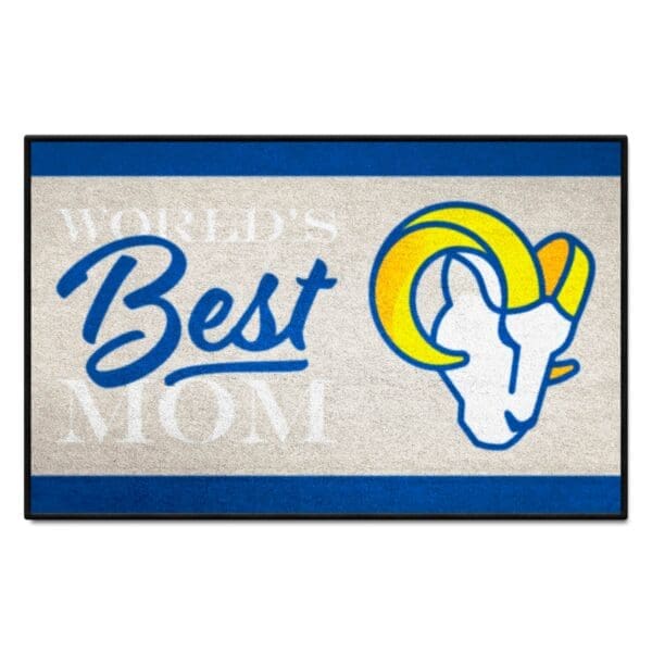 Los Angeles Rams Worlds Best Mom Starter Mat Accent Rug 19in. x 30in 1 scaled