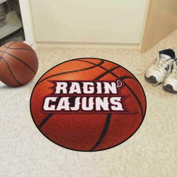 Louisiana-Lafayette Ragin' Cajuns Basketball Rug - 27in. Diameter