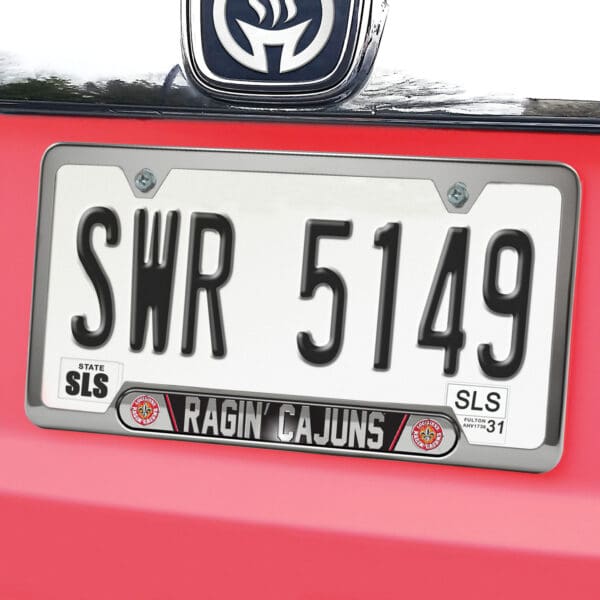 Louisiana-Lafayette Ragin' Cajuns Embossed License Plate Frame