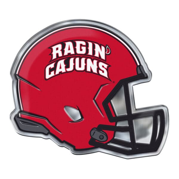 Louisiana Lafayette Ragin Cajuns Heavy Duty Aluminium Helmet Emblem 1