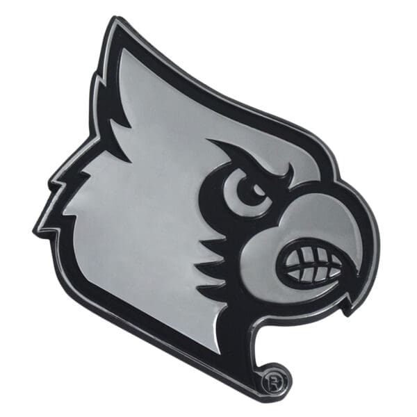 Louisville Cardinals 3D Chrome Metal Emblem 1