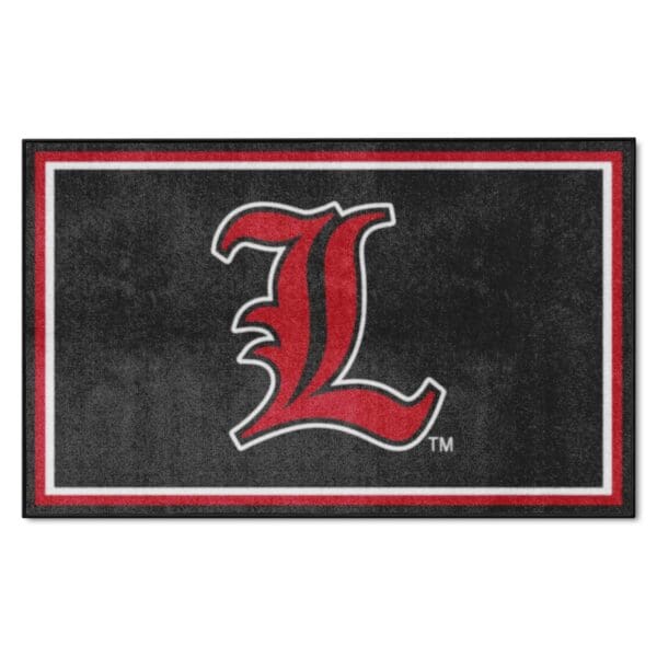 Louisville Cardinals 4ft. x 6ft. Plush Area Rug 1 1 scaled
