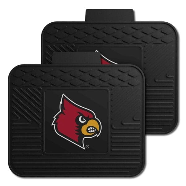 Louisville Cardinals Back Seat Car Utility Mats 2 Piece Set 1 scaled