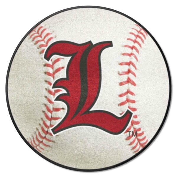 Louisville Cardinals Baseball Rug 27in. Diameter 1 1 scaled