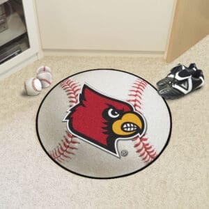 Louisville Cardinals Baseball Rug - 27in. Diameter
