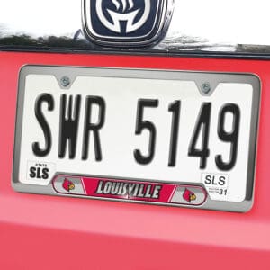 Louisville Cardinals Embossed License Plate Frame