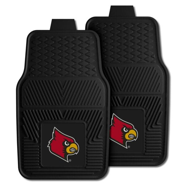 Louisville Cardinals Heavy Duty Car Mat Set 2 Pieces 1 scaled