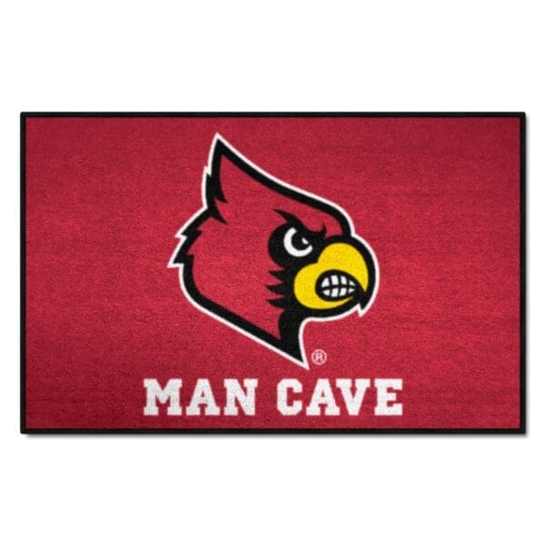 Louisville Cardinals Man Cave Starter Mat Accent Rug 19in. x 30in 1 scaled