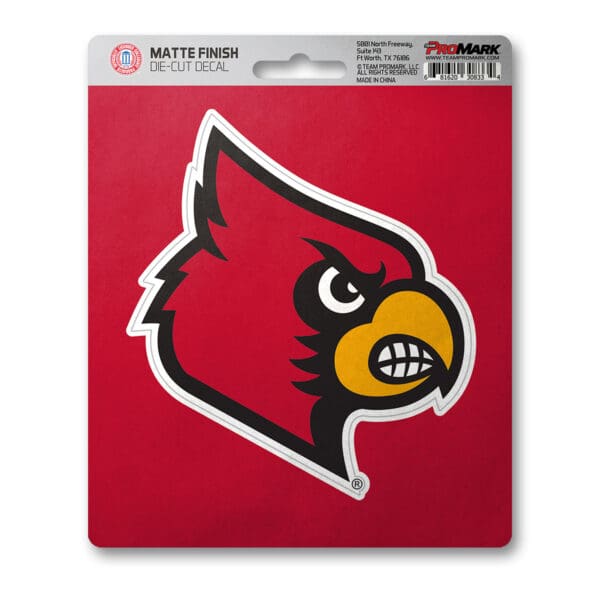 Louisville Cardinals Matte Decal Sticker 1