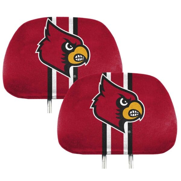 Louisville Cardinals Printed Head Rest Cover Set 2 Pieces 1 scaled