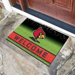 Louisville Cardinals Rubber Door Mat - 18in. x 30in.