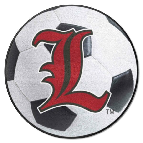Louisville Cardinals Soccer Ball Rug 27in. Diameter 1 1 scaled