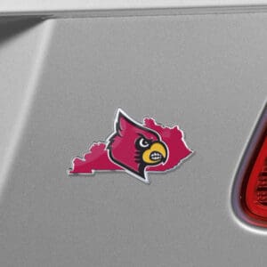Louisville Cardinals Team State Aluminum Embossed Emblem