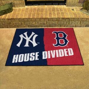 MLB House Divided - Yankees / Red Sox House Divided Rug - 34 in. x 42.5 in.