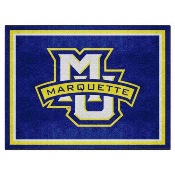Marquette Golden Eagles 8ft. x 10 ft. Plush Area Rug 1 scaled