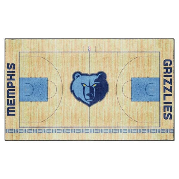 Memphis Grizzlies 6 ft. x 10 ft. Plush Area Rug 34443 1 scaled