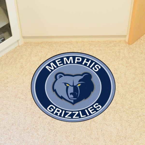 Memphis Grizzlies Roundel Rug - 27in. Diameter-18840