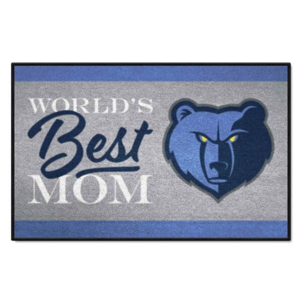 Memphis Grizzlies Worlds Best Mom Starter Mat Accent Rug 19in. x 30in. 34183 1 scaled