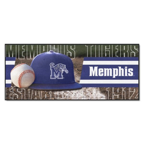 Memphis Tigers Baseball Runner Rug 30in. x 72in 1 scaled