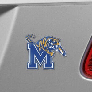 Memphis Tigers Heavy Duty Aluminum Embossed Color Emblem