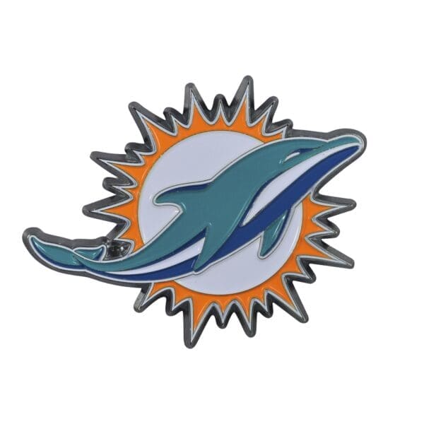 Miami Dolphins 3D Color Metal Emblem 1