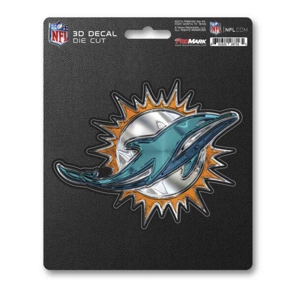 Miami Dolphins 3D Decal Sticker 1