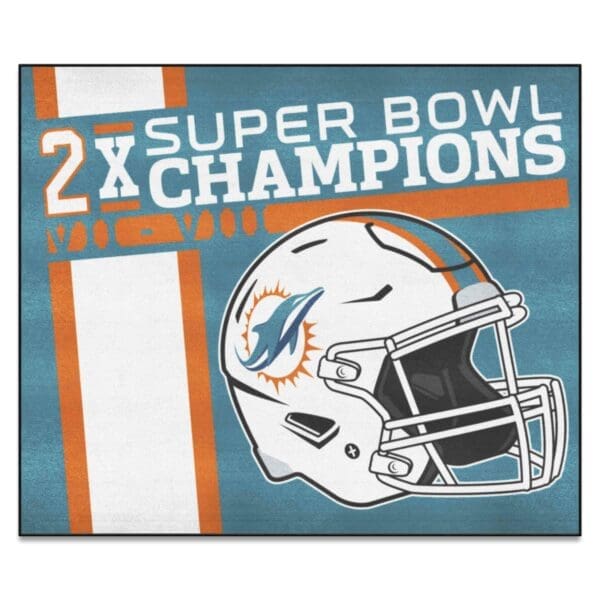 Miami Dolphins Dynasty Tailgater Rug 5ft. x 6ft 1 scaled