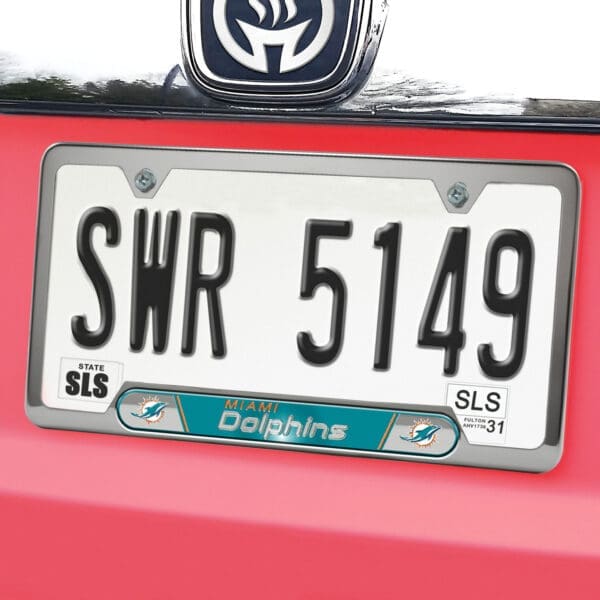 Miami Dolphins Embossed License Plate Frame